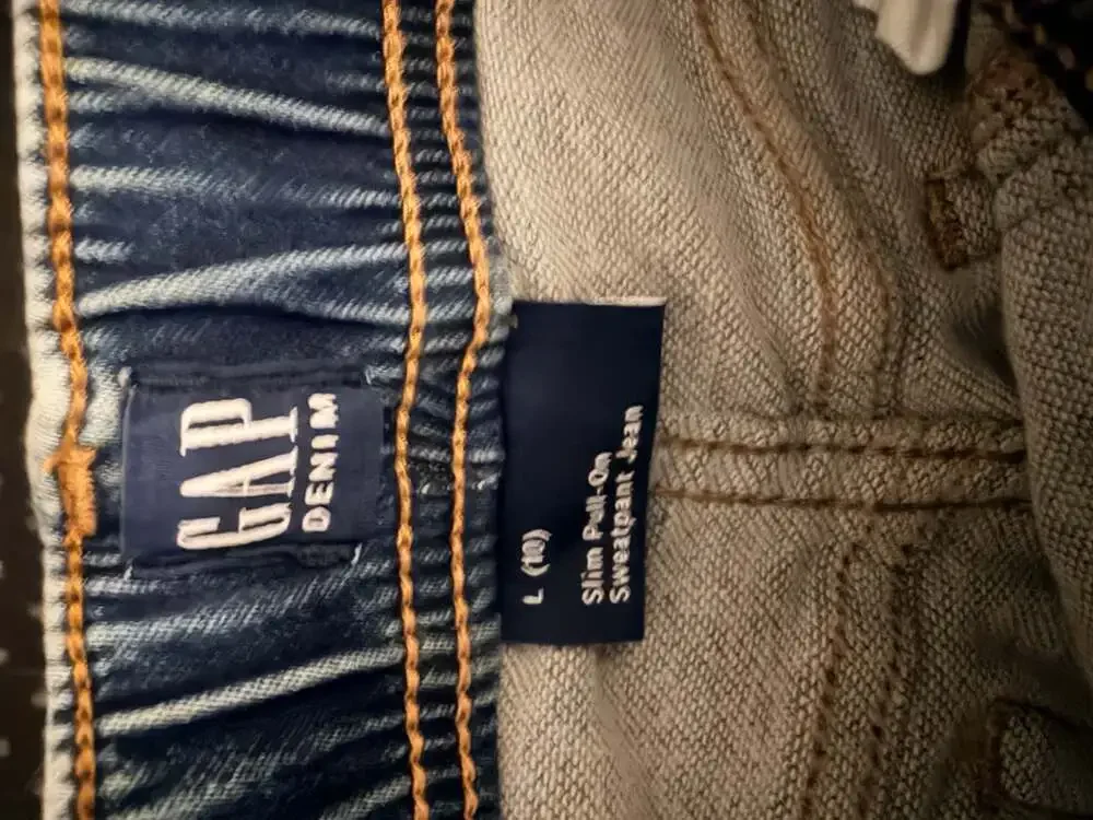Gap Kids Slim Pull-On Sweatpant Jeans L 10